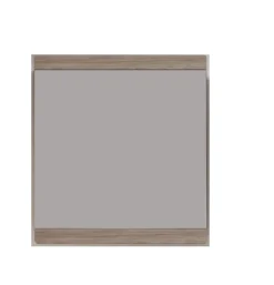 Trend Team MALEA - Meuble de salle de bain - Miroir mural avec tablette en mélaminé de couleur chêne. L-H-P : 65-70-4 cm* Miroir Simple
