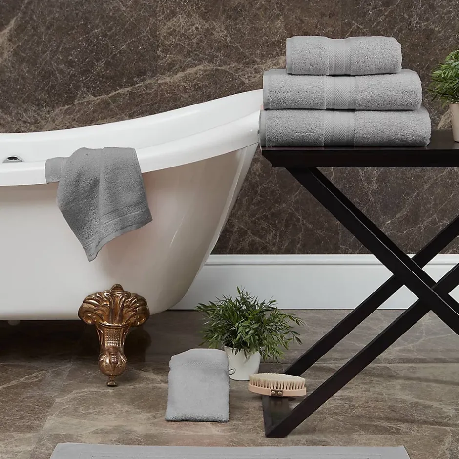 Sensei Maison Maxi drap de bain 550 g/m² Gris Perle 100x150 cm LUXURY