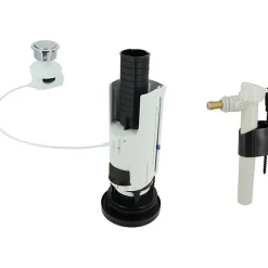 Nicoll Mécanisme double volume à câble et robinet flotteur -* Chasse D'Eau