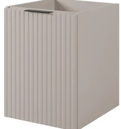 Furnidea Meuble bas de salle de bain à suspendre avec une porte FLOW CACHEMIRE 40 cm
