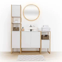 5Five Meuble bas sous lavabo Naturéo blanc - Blanc-