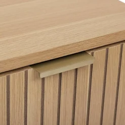 5Five Meuble bas Tasso 2 portes effet bois naturel - Beige-