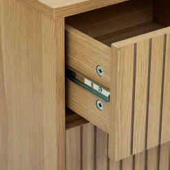 5Five Meuble bas Tasso 2 portes effet bois naturel - Beige-