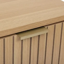5Five Meuble bas Tasso 2 portes effet bois naturel - Beige-