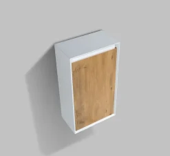 Bernstein Meuble Colonne Armoire à droite 50x28,8x88cm Chêne + 1 amoire à droite - FIONA* Meuble De Salle De Bains Faible Profondeur