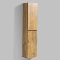 Bernstein Meuble Colonne Armoire suspendue MDF Chêne 165x35x30cm, charnière à droite, Livrée assemblée - ALICE