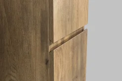 Bernstein Meuble Colonne Armoire suspendue MDF Chêne 165x35x30cm, charnière à droite, Livrée assemblée - ALICE