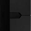 Furnidea Meuble colonne de salle de bain suspendu MODERN noir 35 x 136 cm