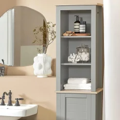 Sobuy Meuble Colonne de Salle de Bain, Armoire Haute, BZR68-HG,