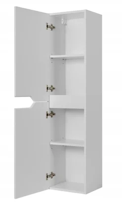 Furnidea Meuble colonne de salle de bain suspendu MODERN blanc 35 x 136 cm* Colonne De Salle De Bains