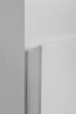 Furnidea Meuble colonne de salle de bain suspendu MODERN blanc 35 x 136 cm* Colonne De Salle De Bains