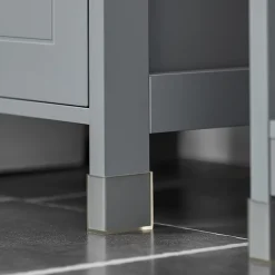 Sobuy Meuble Colonne de Salle de Bain, 4 étagères et 2 tiroirs, FRG126-SG,* Colonne De Salle De Bains|Meuble De Salle De Bains Faible Profondeur