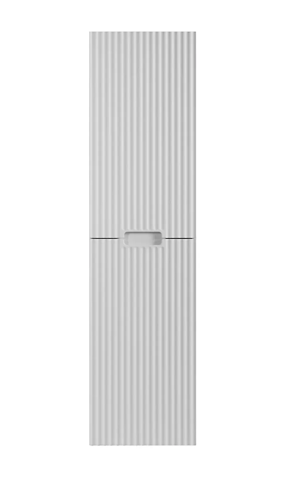 Furnidea Meuble colonne de salle de bain suspendu VENA blanc 36 x 136 cm