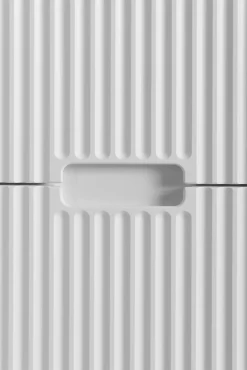 Furnidea Meuble colonne de salle de bain suspendu VENA blanc 36 x 136 cm