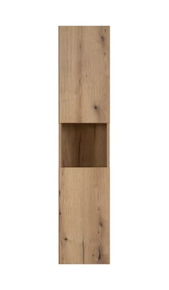 Furnidea Meuble colonne de salle de bain à suspendre NOVA OAK 30 X 140 cm* Colonne De Salle De Bains