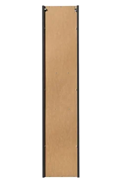 Furnidea Meuble colonne de salle de bain à suspendre NOVA NOIR 30 X 140 cm