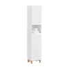 Sobuy Meuble Colonne de Salle de Bain avec 6 Compartiments de Rangement, BZR91-W,* Colonne De Salle De Bains|Meuble De Salle De Bains Faible Profondeur