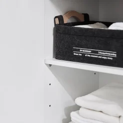 Sobuy Meuble Colonne de Salle de Bain avec 6 Compartiments de Rangement, BZR91-W,* Colonne De Salle De Bains|Meuble De Salle De Bains Faible Profondeur