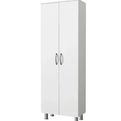 Pier Import Meuble colonne salle de bains blanc 2 portes H 173, 6 cm JENA