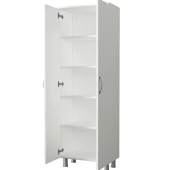Pier Import Meuble colonne salle de bains blanc 2 portes H 173, 6 cm JENA