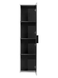 Furnidea Meuble colonne suspendu de salle de bain ADEL BLANC 35 x 140 cm* Colonne De Salle De Bains