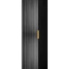 Furnidea Meuble colonne suspendu de salle de bain FLOW noir 35 x 136 cm