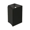 Meuble complément sous vasque graphite mat Vague 34 cm version gauche* Meuble Sous-Vasque