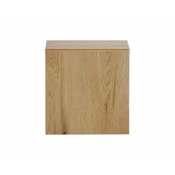 Meublorama Meuble de rangement de salle de bain VANO 1 porte Coloris chene L20 x P57 x H18 cm Meuble suspendu