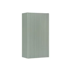 Meublorama Meuble de rangement salle de bain ELVINA 1 porte H57 cm Vert sauge pastel Meuble suspendu* Armoire De Salle De Bains
