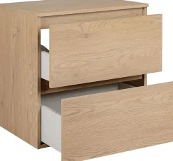 3xE Living Meuble de salle de bain 60 cm avec plan de travail supérieur + pieds meuble, Couleur : Chêne Clair, 60 x 46 x 80,7 cm* Lave-Mains