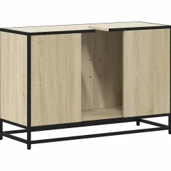 Vidaxl Meuble de salle de bain avec lavabo Chêne Sonoma 90 x 33 x 60 cm Bois d'ingénierie