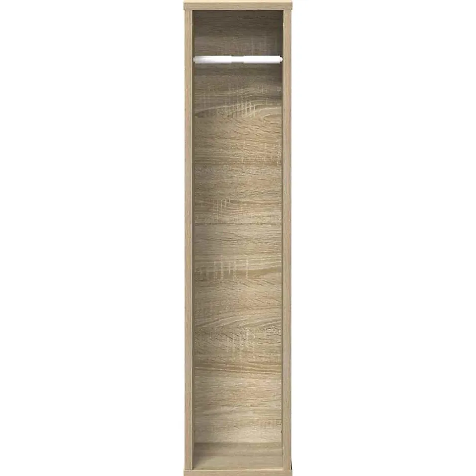 Vidaxl Meuble de salle de bain avec porte-rouleau chêne sonoma* Meuble Wc