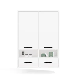 3xE Living Meuble de salle de bain, blanc, 66 x 67 x 30 cm* Etagère Salle De Bains