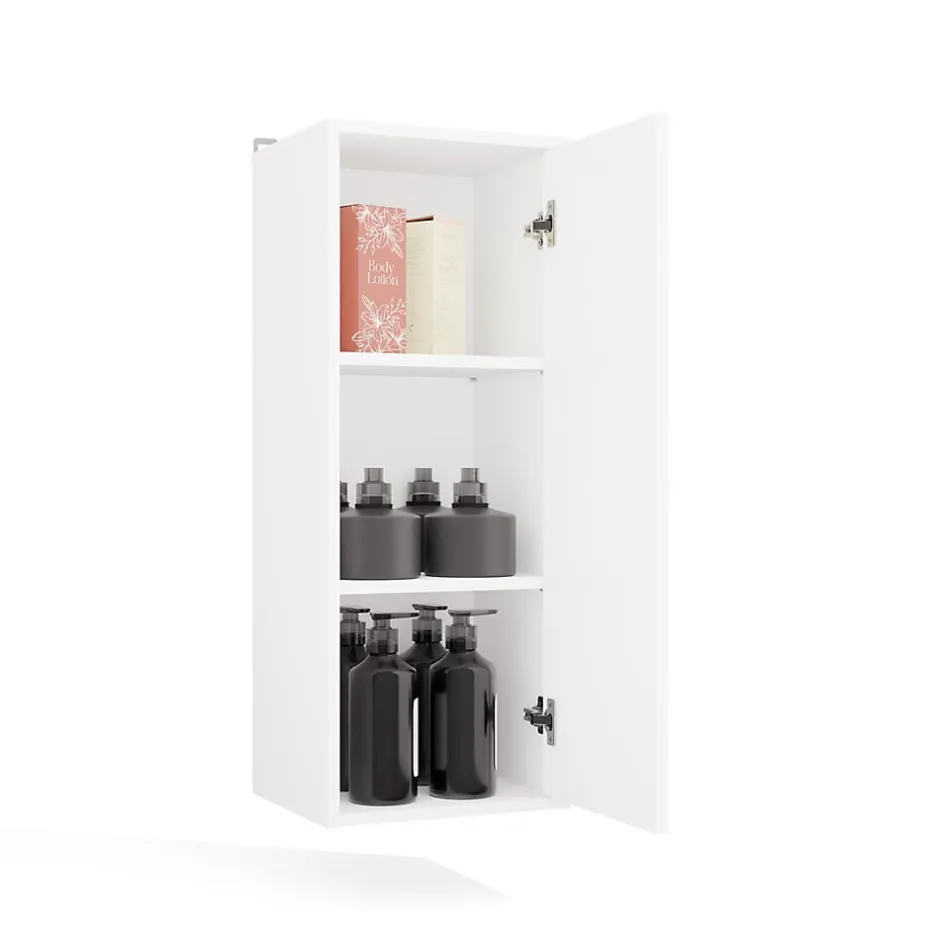 3xE Living Meuble de salle de bain, blanc, 35 x 67 x 30 cm* Etagère Salle De Bains