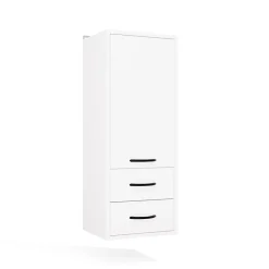 3xE Living Meuble de salle de bain, blanc, 35 x 67 x 30 cm