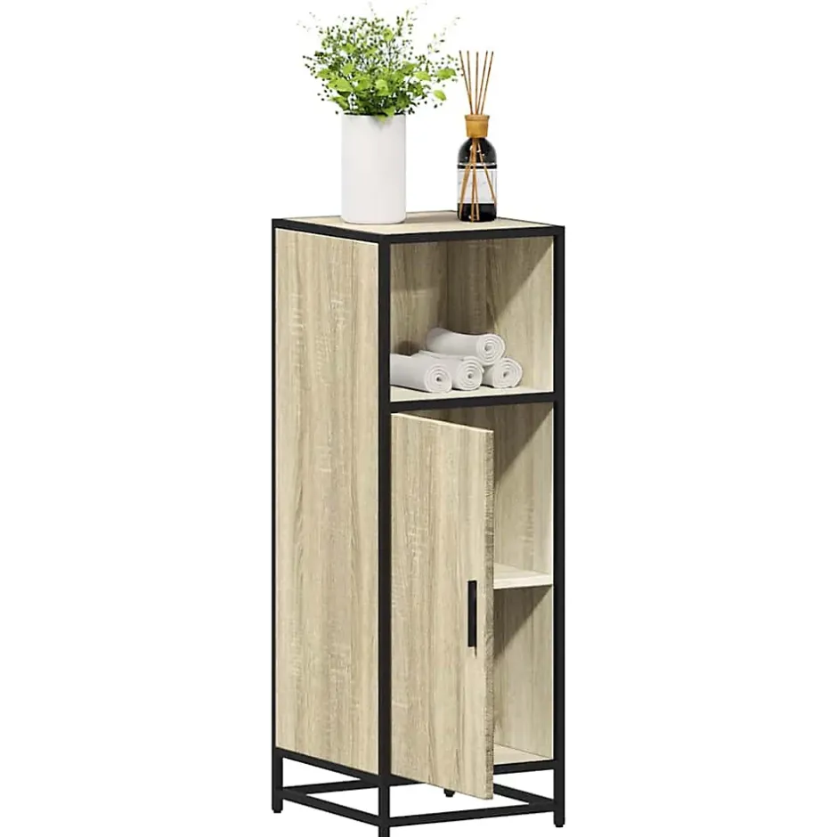 Vidaxl Meuble de salle de bain Chêne Sonoma 35x37,5x100 cm Bois d'ingénierie* Meuble Wc