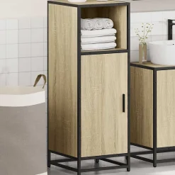 Vidaxl Meuble de salle de bain Chêne Sonoma 35x37,5x100 cm Bois d'ingénierie* Meuble Wc