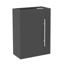 AICA Sanitaire Meuble de salle de bain 44cm avec 2 compartiments, suspendu, Anthracite* Meuble Sous-Vasque
