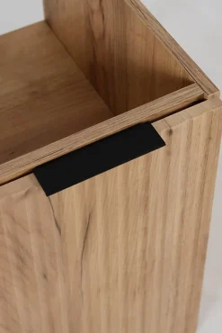 3xE Living Meuble de salle de bain, Chêne Craft + poignée noire, 40 x 57 x 46 cm* Lave-Mains