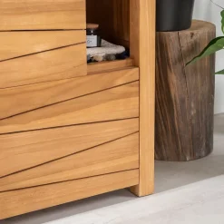 Wanda Collection Meuble de salle de bain en teck massif Cosy 70 cm