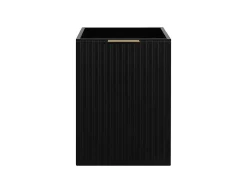 3xE Living Meuble de salle de bain, Noir + poignée dorée, 40 x 57 x 46 cm* Lave-Mains
