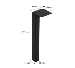 3xE Living Meuble de salle de bain, pieds, Couleur : Chêne Clair, 60 x 46 x 80,7 cm, sans plan de travail* Lave-Mains