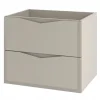 Furnidea Meuble de salle de bain sous vasque suspendu DELCA cachemire 60 cm