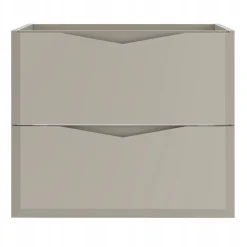 Furnidea Meuble de salle de bain sous vasque suspendu DELCA cachemire 60 cm