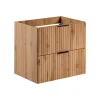 Furnidea Meuble de salle de bain suspendu sous lavabo ADEL CHÊNE 60 cm* Meuble Sous Lavabo