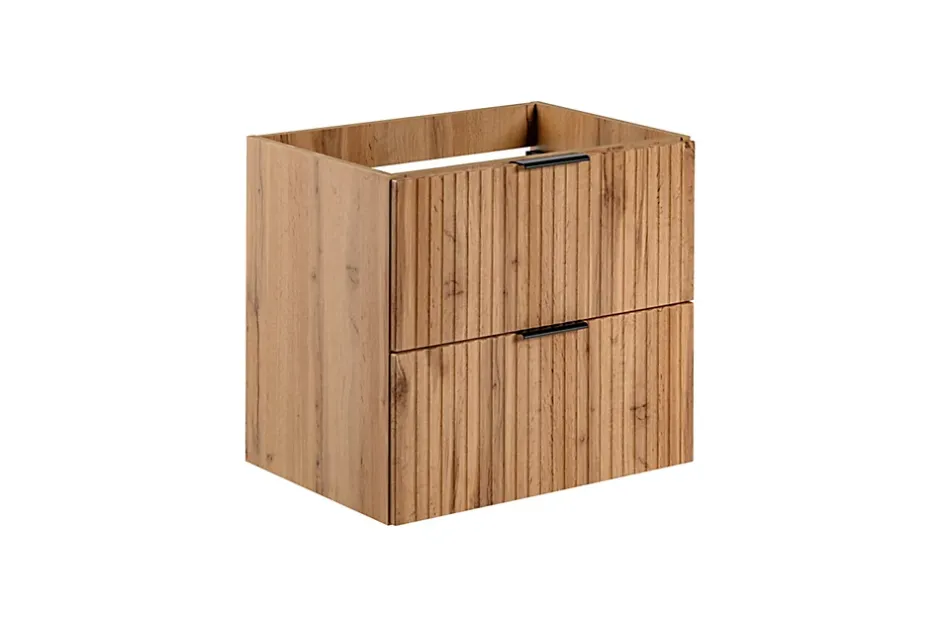 Furnidea Meuble de salle de bain suspendu sous lavabo ADEL CHÊNE 60 cm* Meuble Sous Lavabo