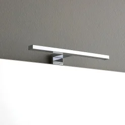Kiamami Valentina Meuble De Salle De Bain Suspendu 60Cm 2 Tiroirs Blanc, Lavabo En Résine Et Miroir 60X70 - Manhattan