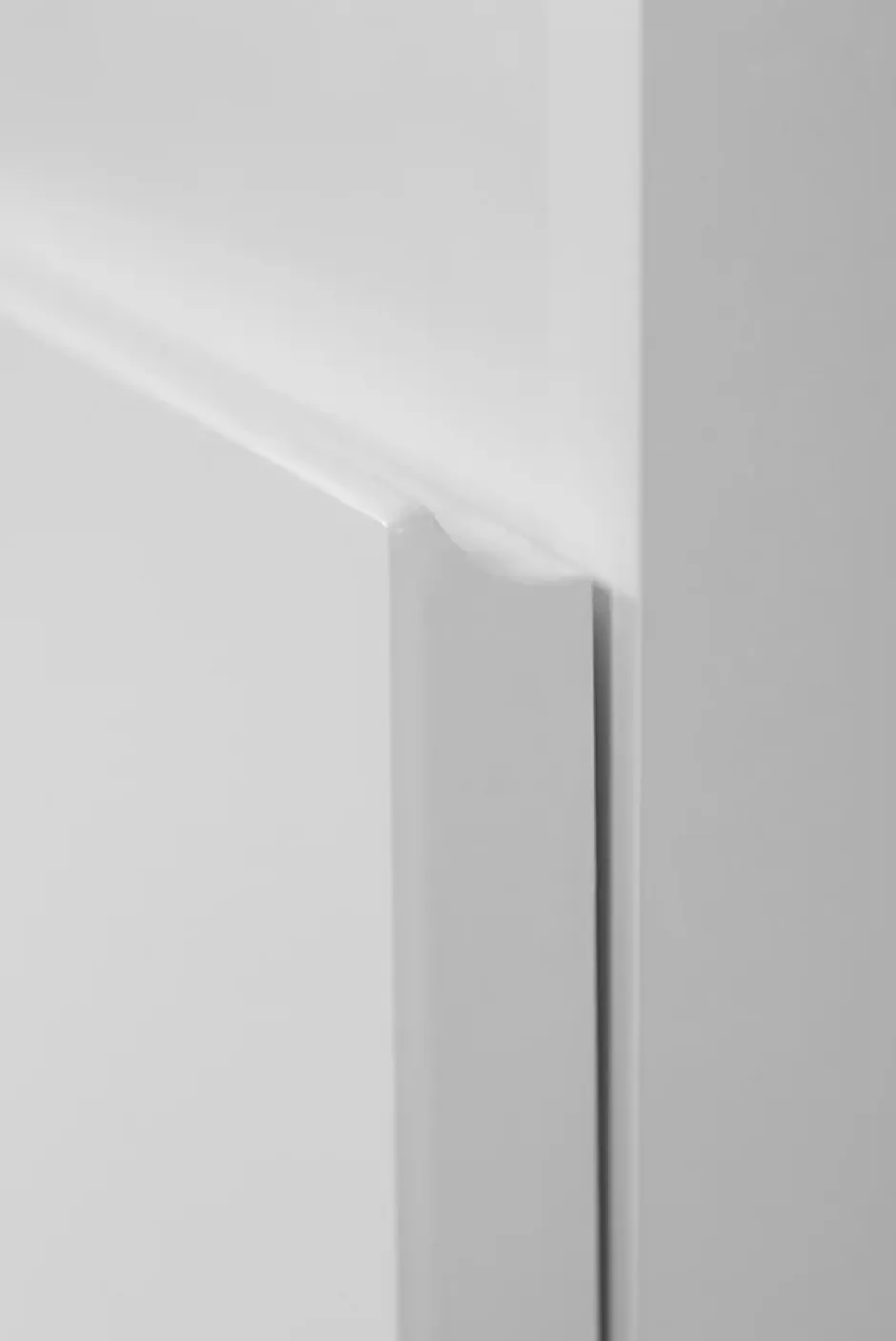 Furnidea Meuble de salle de bain suspendu sous vasque MODERN blanc 80 cm* Meuble Sous Lavabo