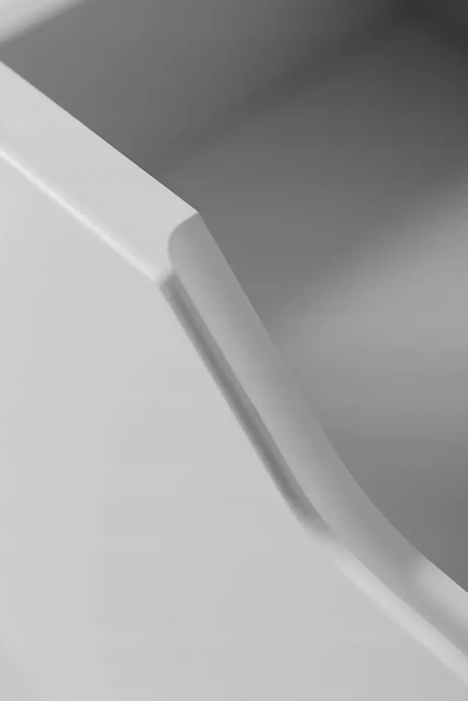 Furnidea Meuble de salle de bain suspendu sous vasque MODERN blanc 80 cm* Meuble Sous Lavabo