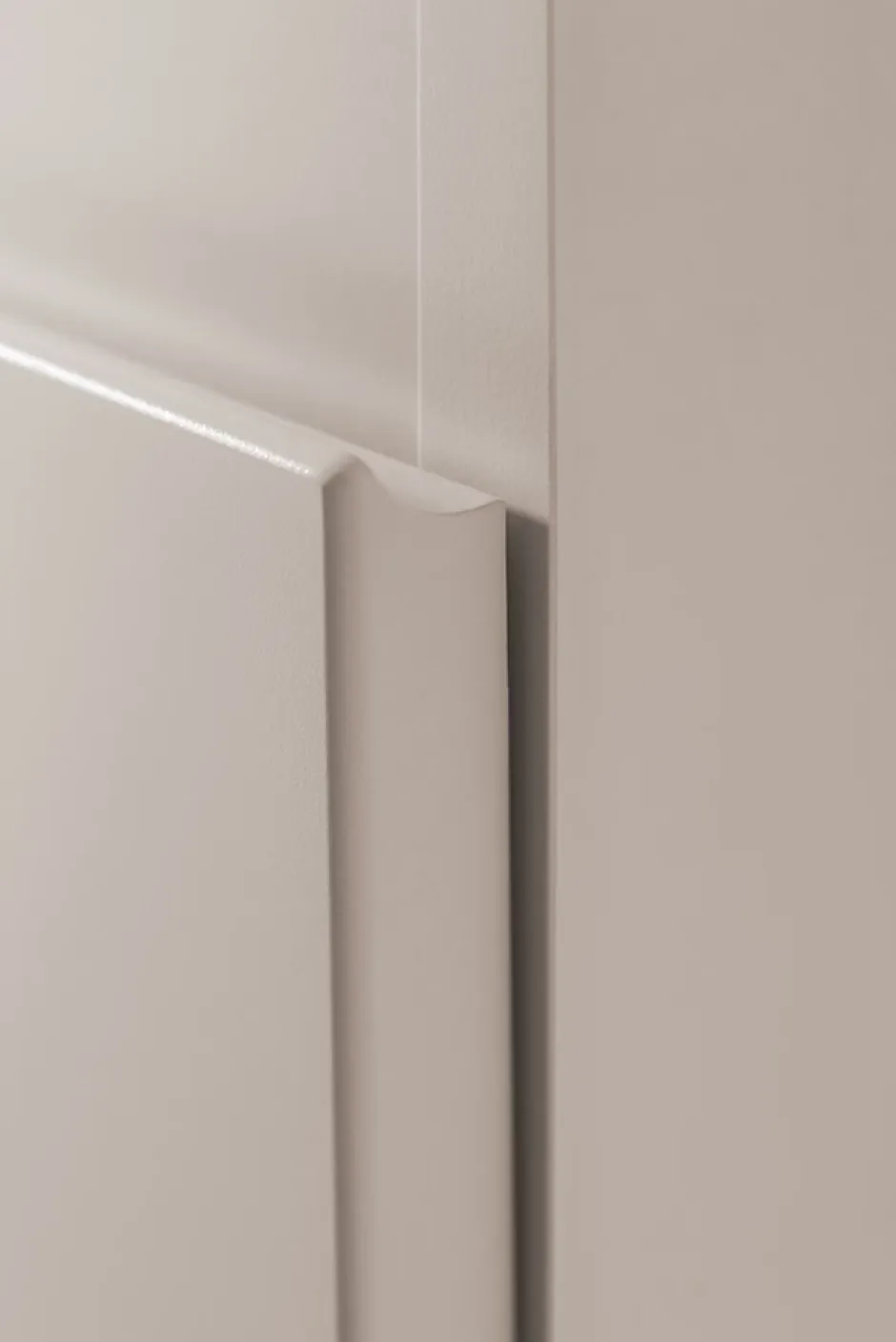 Furnidea Meuble de salle de bain suspendu sous vasque MODERN cachmire 60 cm* Meuble Sous Lavabo